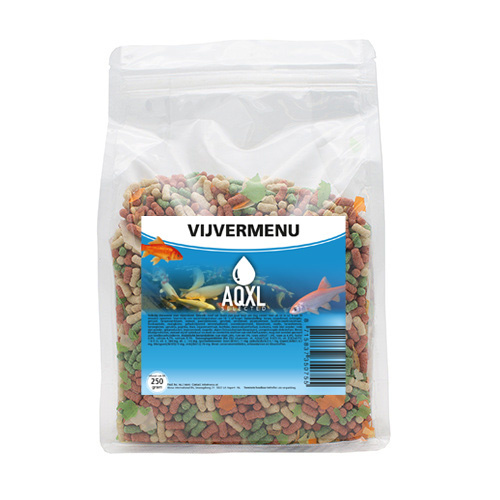 AQXL Selected Vijvervisvoer Menu M 250g | Vijver