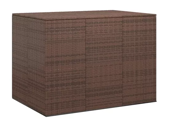 Boîte à coussins de résine marron 145 x 100 x 103 cm 02_0013162