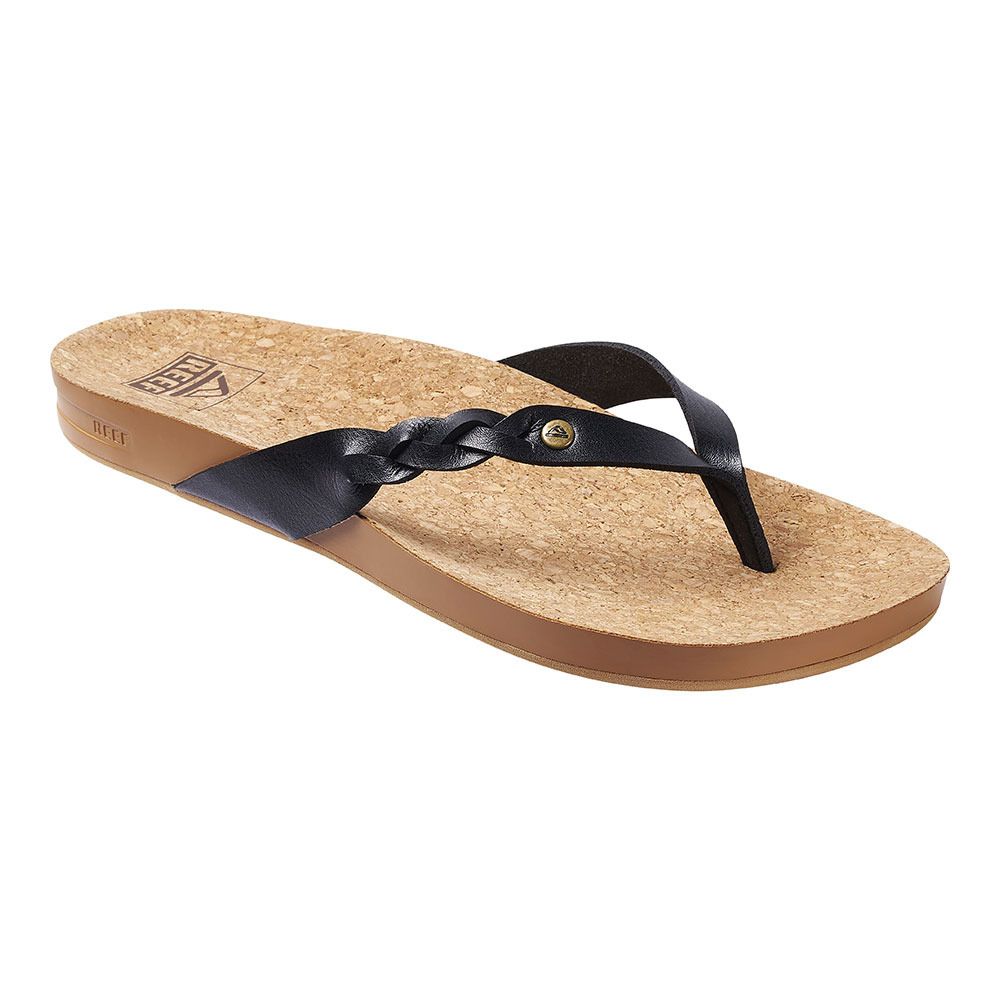Reef CUSHION COURT TWIST - Tongs Femme black