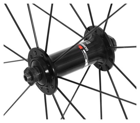 SHIMANO Paire de Roues  R501 Noir/Rouge
