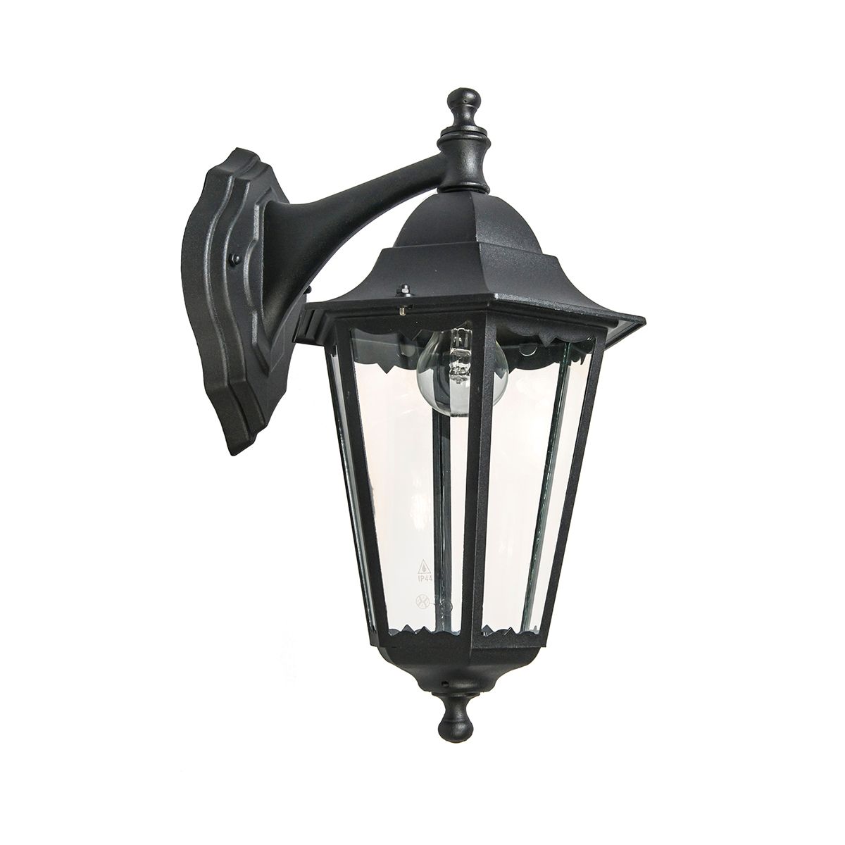 Klassieke buiten wandlantaarn zwart IP44 - New Orleans Down