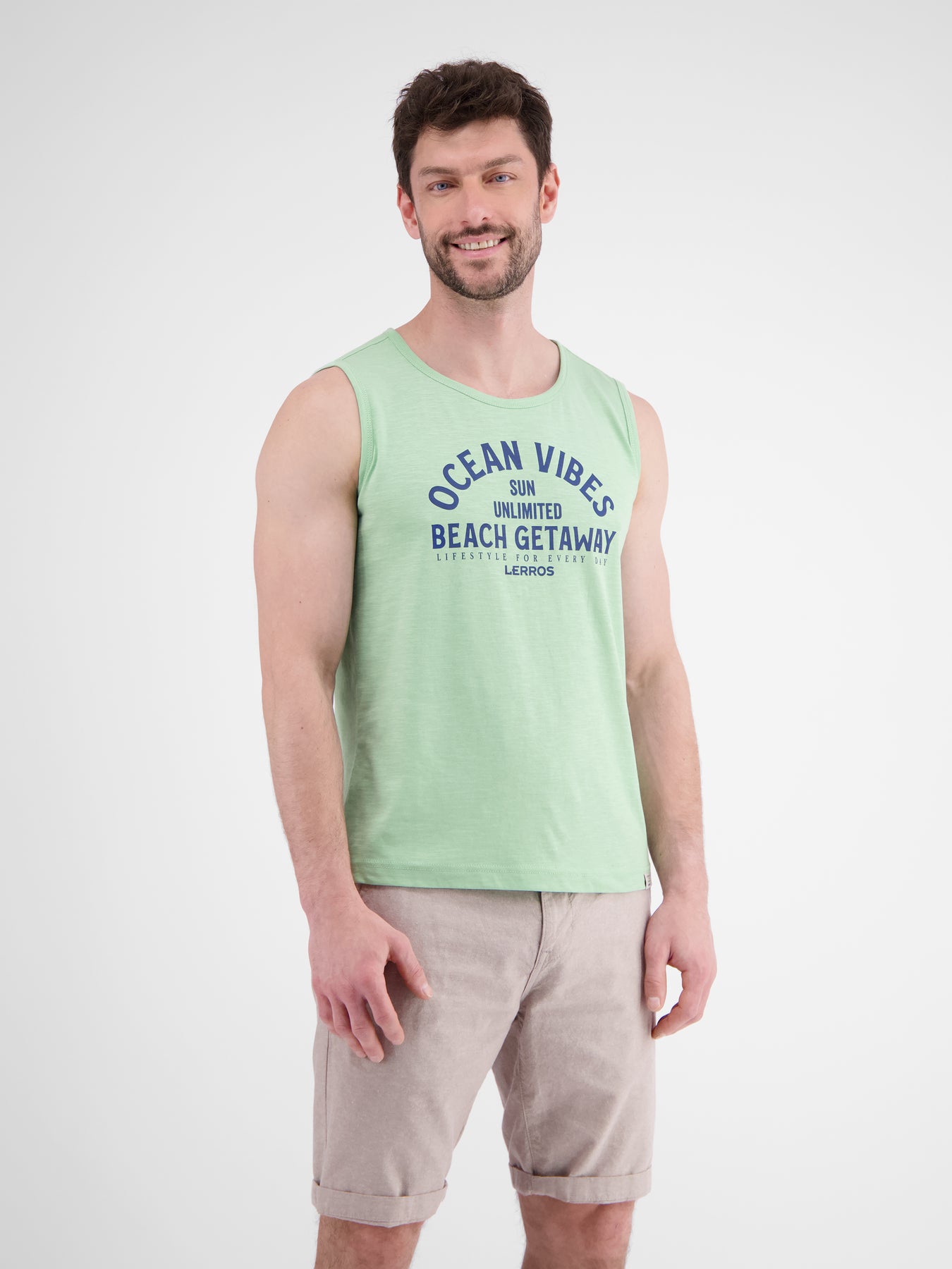 Herren Tanktop mit Brustprint