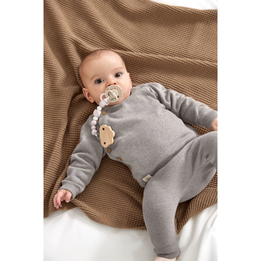 LÄSSIG Soother Holder WoodSilicone Little Universe Rose