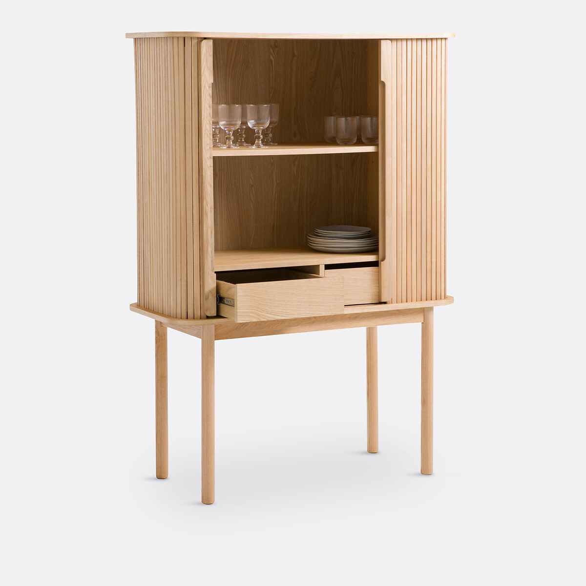 LA REDOUTE INTERIEURS<br>Armário com 2 gavetas e 2 portas de correr Wapong