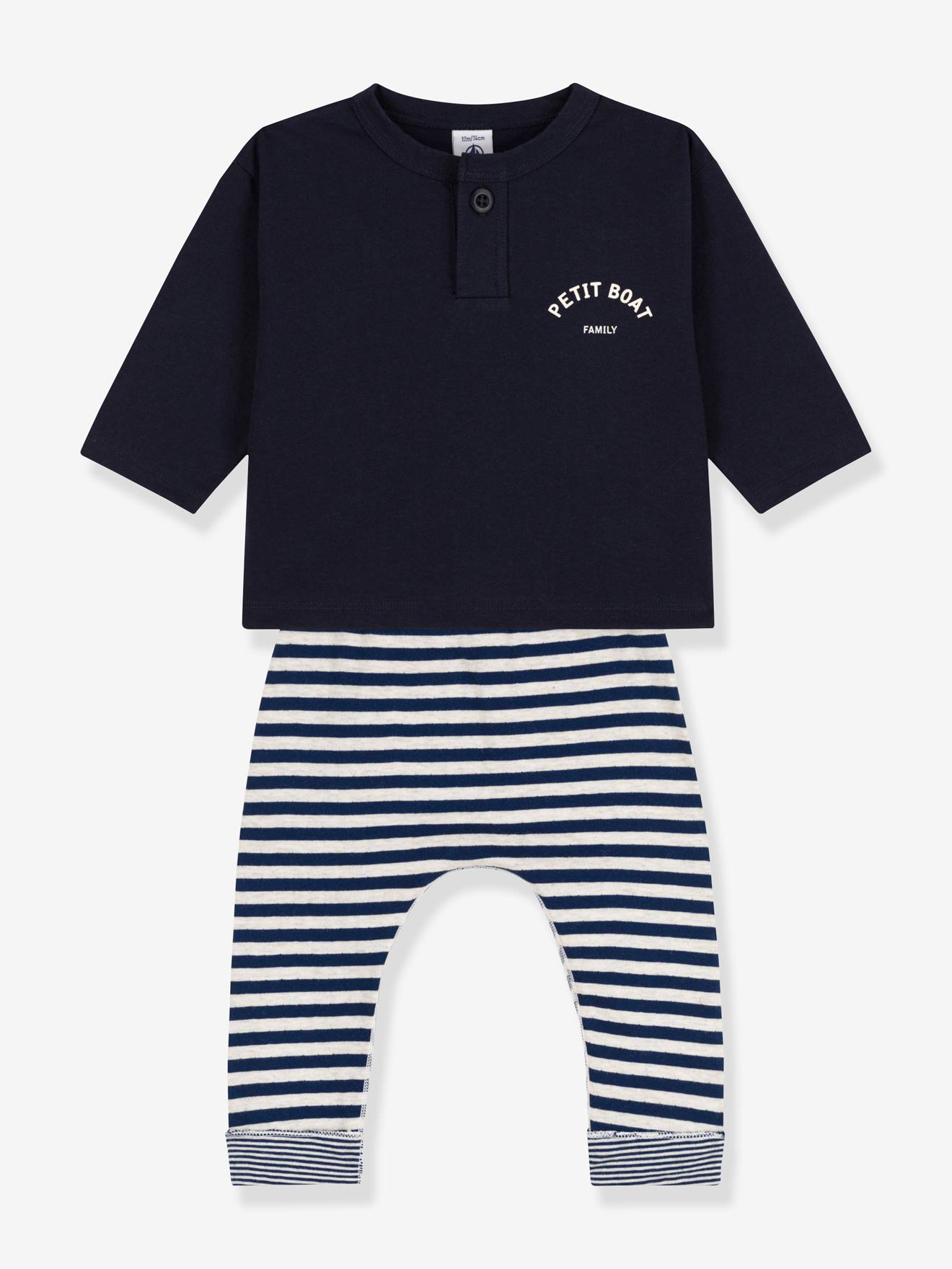 Conjunto para presente de bebê: camiseta e calça
