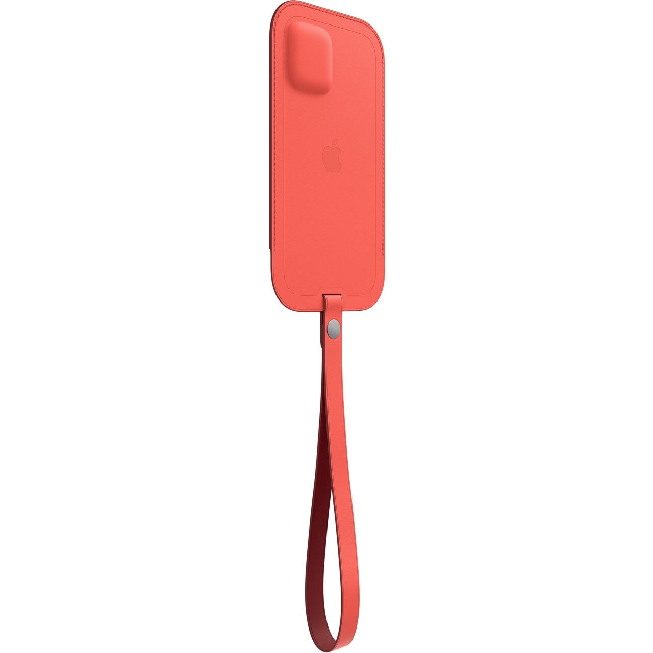 Apple Lederhülle mit MagSafe (für iPhone 12 | 12 Pro) - Zitruspink