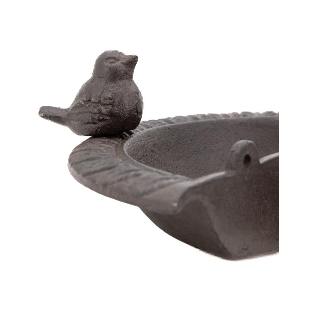 Mangeoire d'angle pour oiseau en fonte