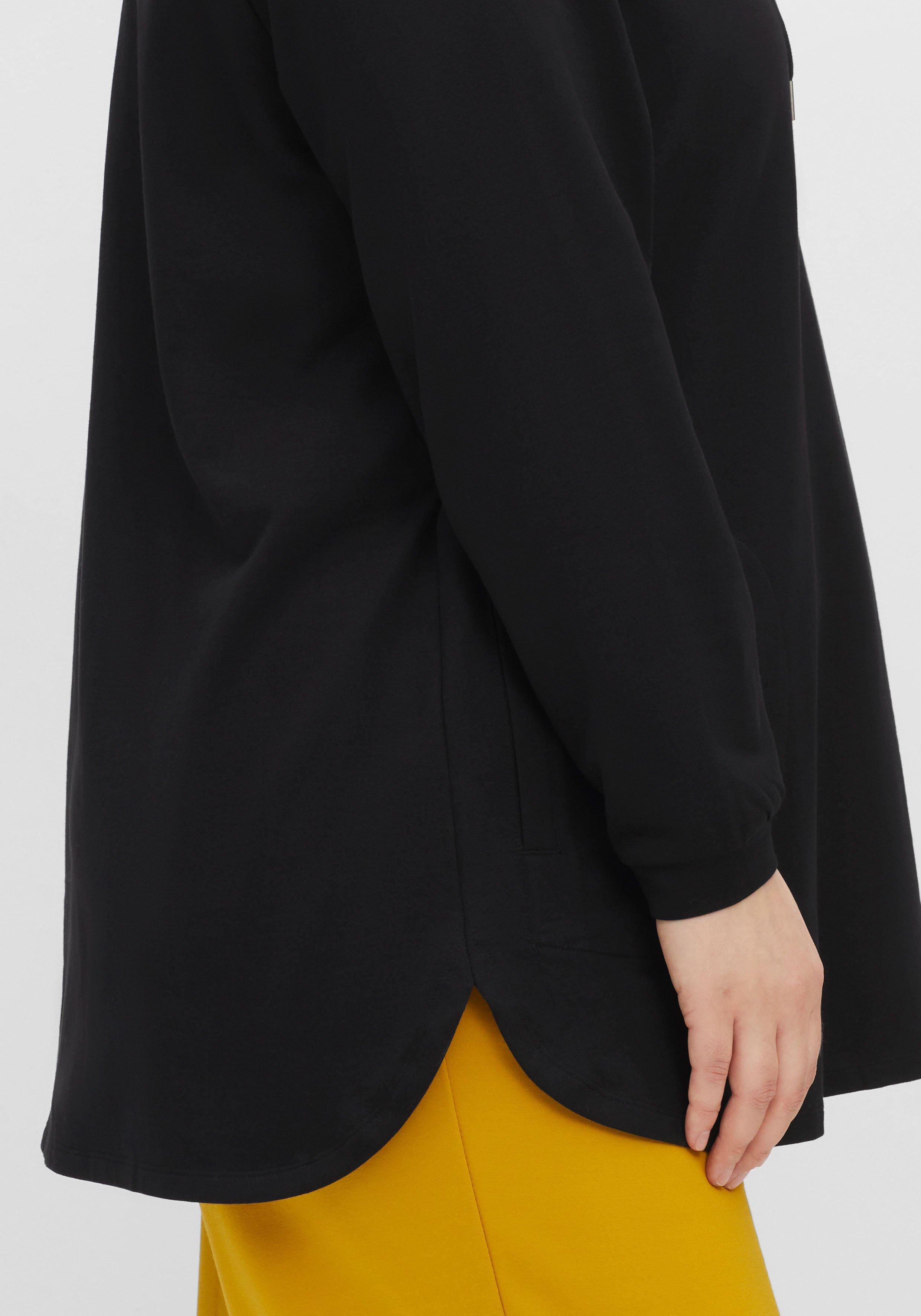 Sweatshirt mit hohem Kragen und Tunnelzug