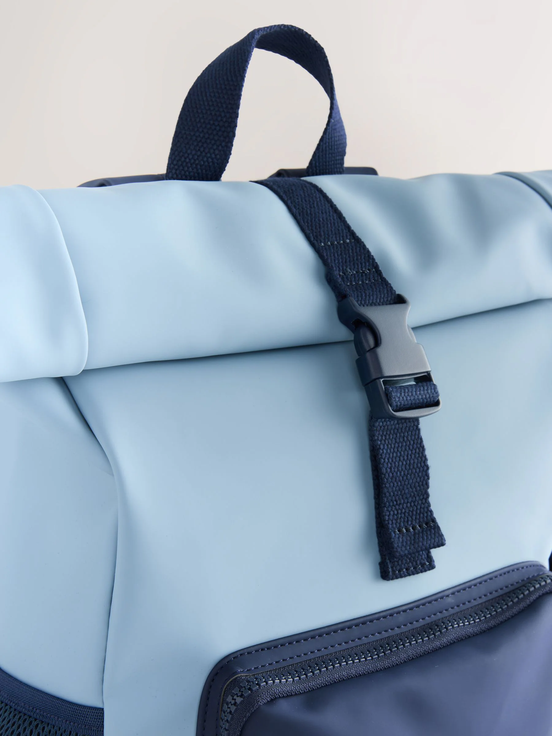 Blauw - Rolltop rugzak