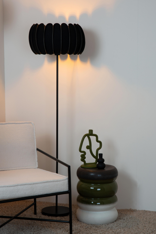Lucide Spencer vloerlamp Ø40 grijs