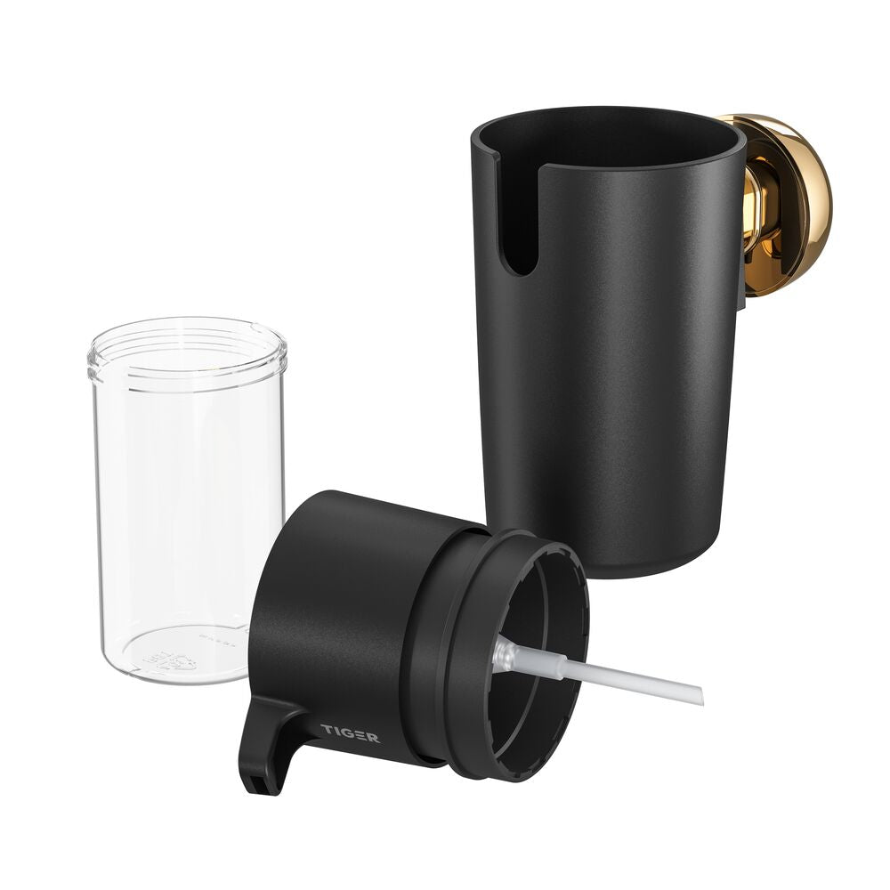 Tiger Cooper Zeepdispenser 175 ml - Zwart/Goud