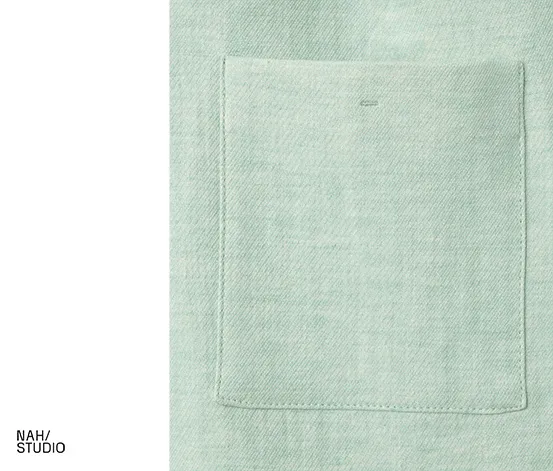 NAH/STUDIO Hose | Baumwoll-Leinen-Mix, Caribbean Blue