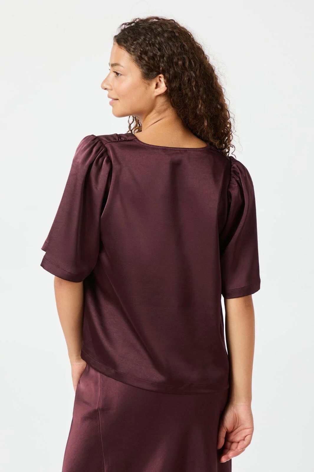 Neo Noir Largo Heavy Sateen Blouse 160108