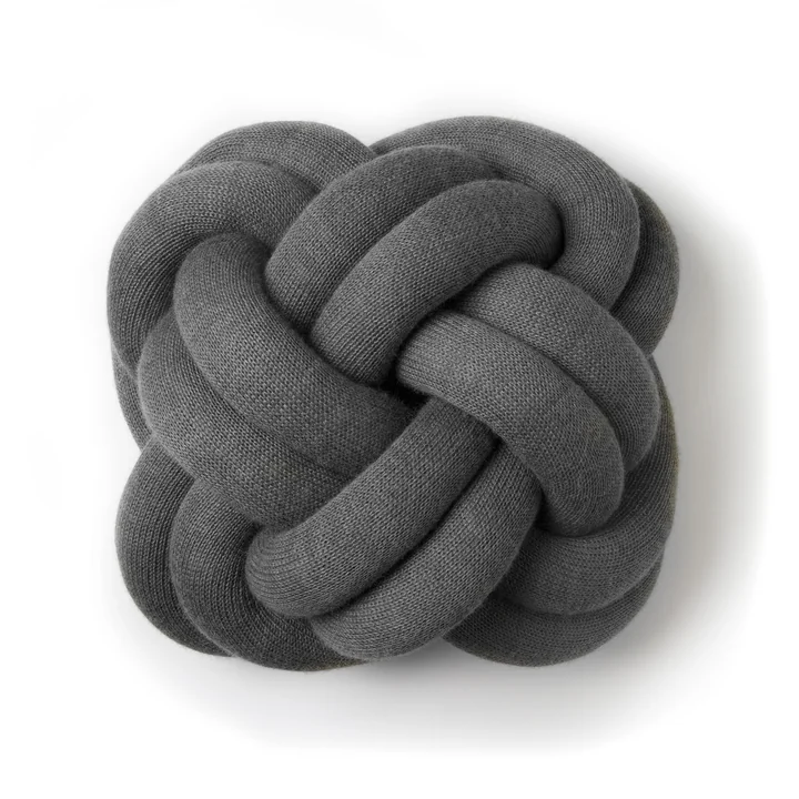 Design House Stockholm - Knot Kissen, dunkelgrau