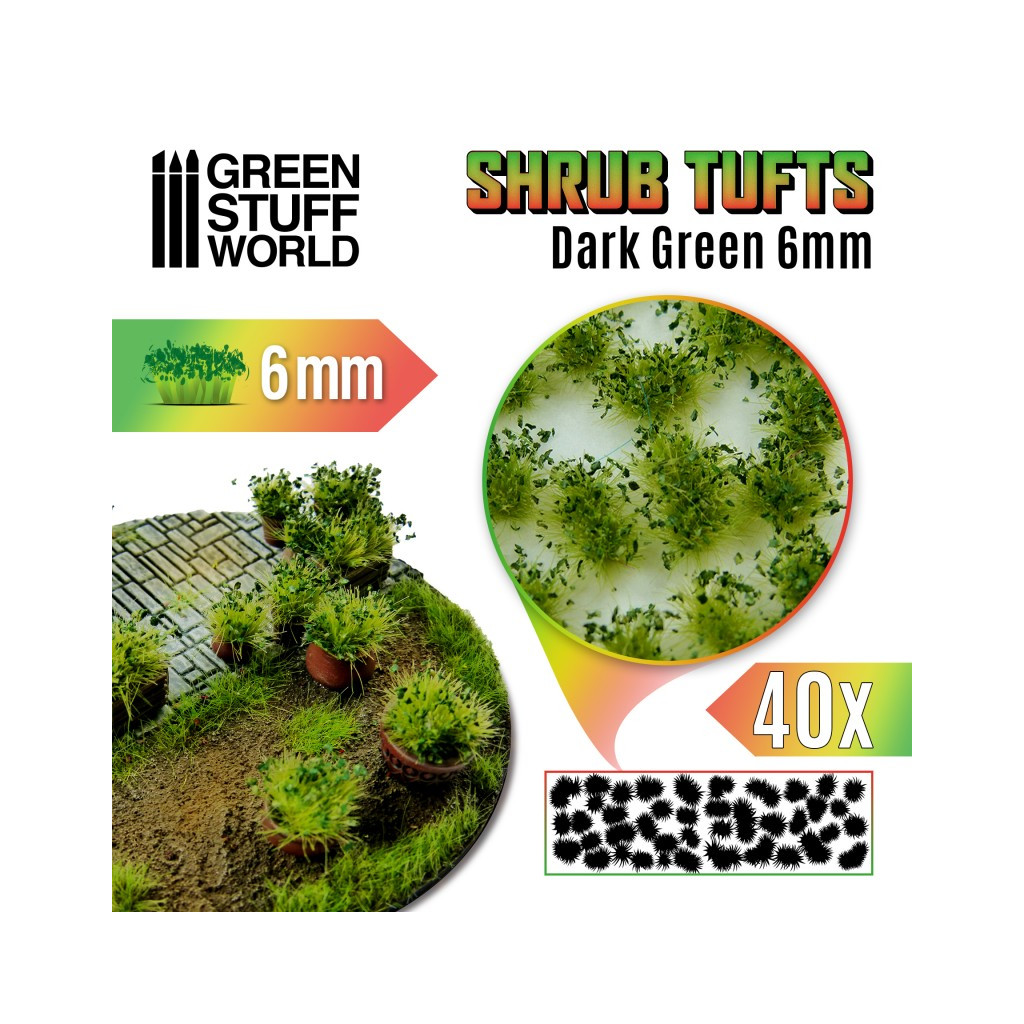 Green Stuff World - Touffes d'Arbustes - 6mm