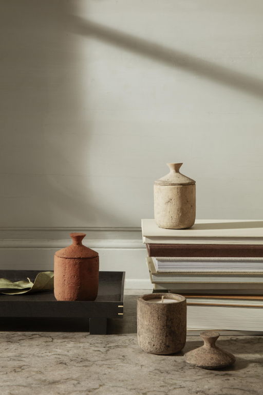 Ferm Living Ura Scented geurkaars Pale Sienna