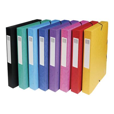 Exacompta Exabox - Boîte de classement en carte lustrée - dos 40 mm - disponible dans différentes couleurs