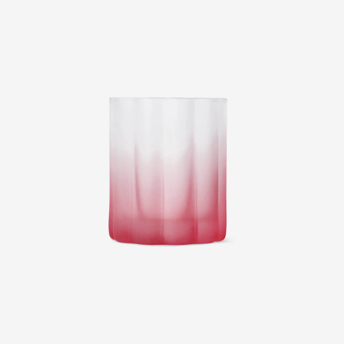 Drikkeglas med matteret rosa finish