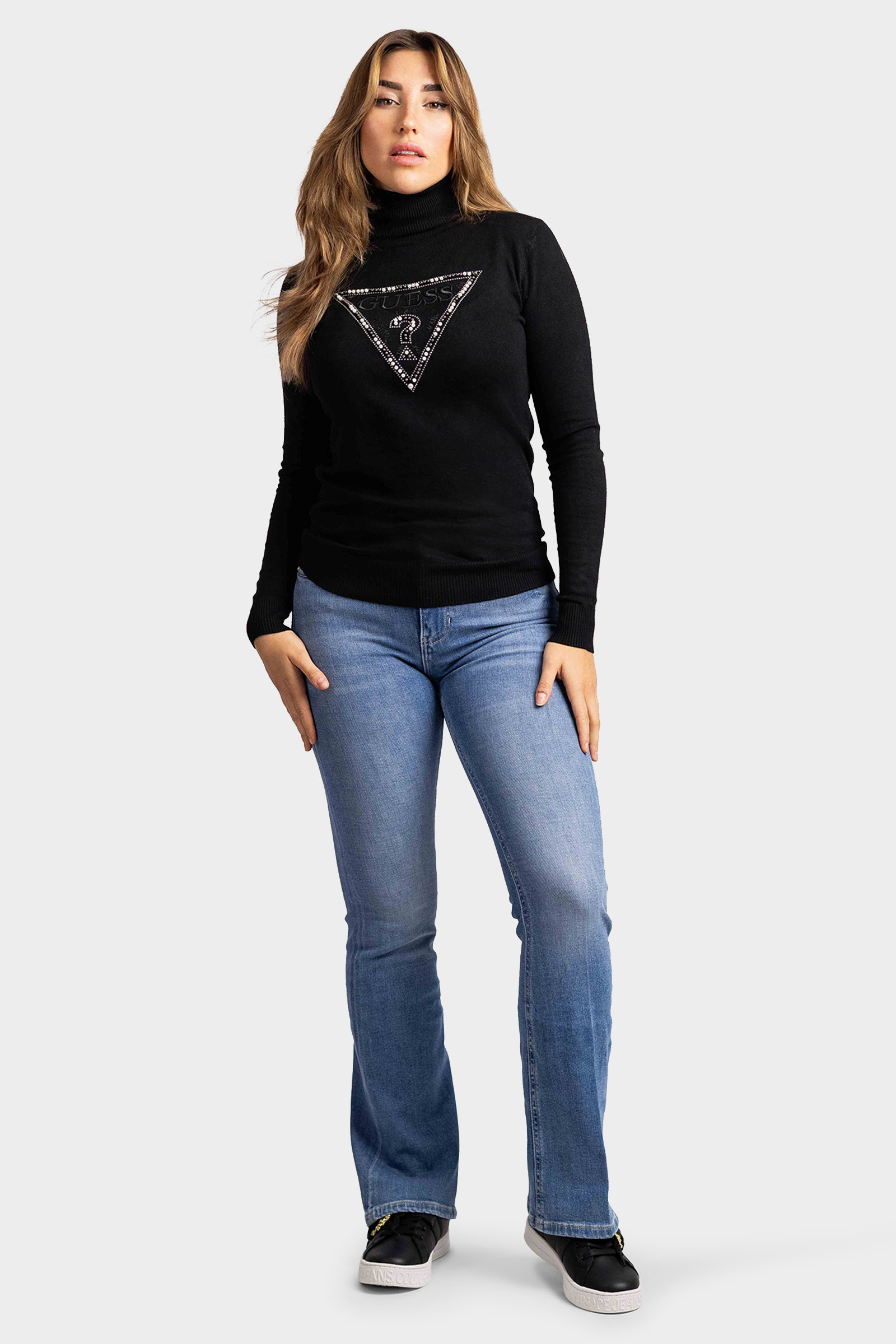 Guess Sexy Flare Jeans Dames Blauw