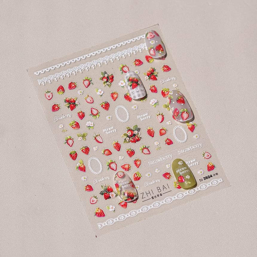 tomoni - Aardbeien Nail Art Stickers