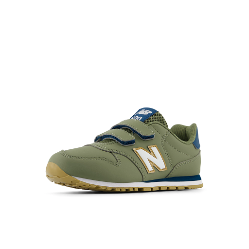 New Balance 500 Sneakers, Dark Olivine/Deep Sea, 32