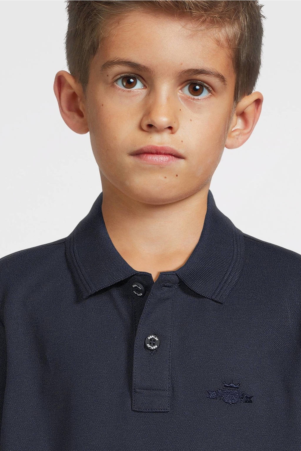 REPLAY polo donkerblauw