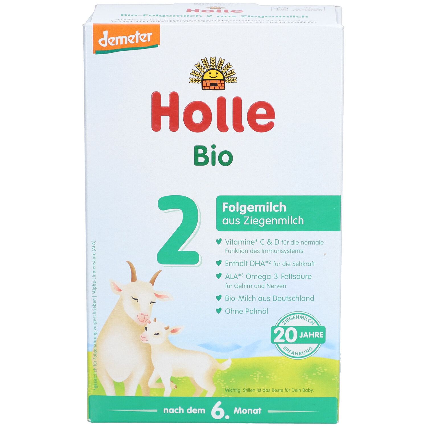 Holle Bio 2 Folgemilch auf Ziegenmilchbasis ab dem 7. Monat