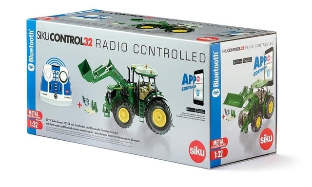 SIKU John Deere 7310R med godslæsser og Radio
