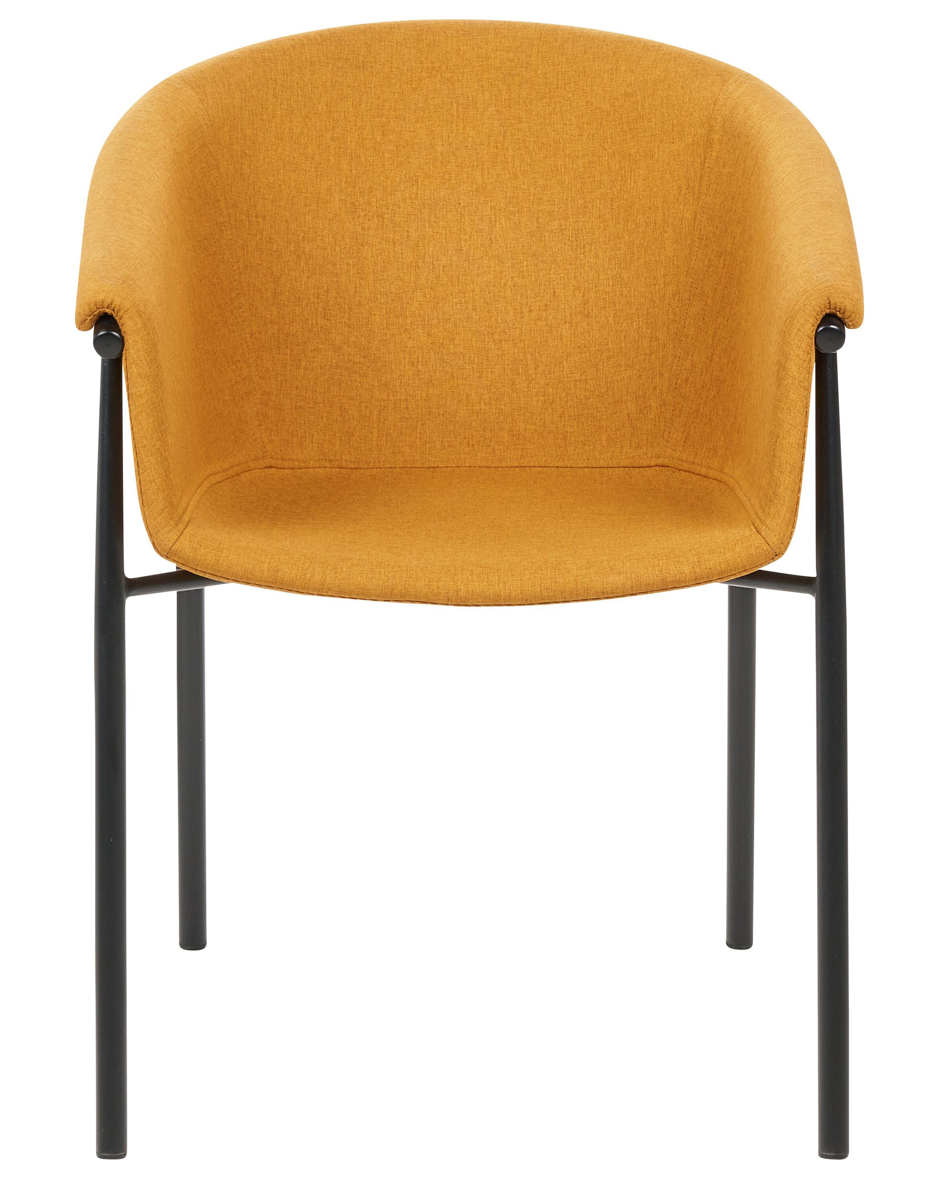 Set van 2 eetkamerstoelen AMES Oranje