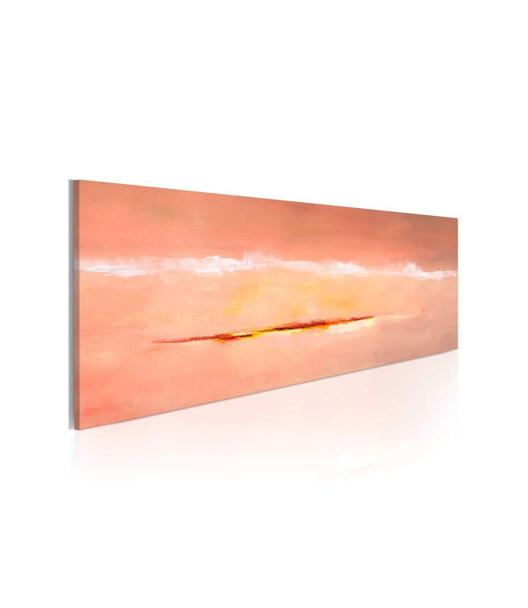 Paris Prix - Tableau Peint à La Main aurore Abstraite 40x100cm