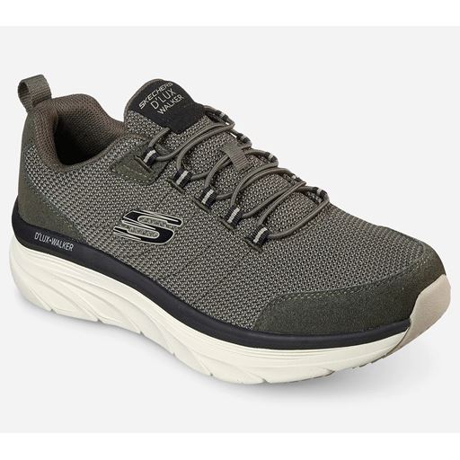 Skechers Relaxed Fit D'Lux Walker Sneakers, OLV Olive, 45