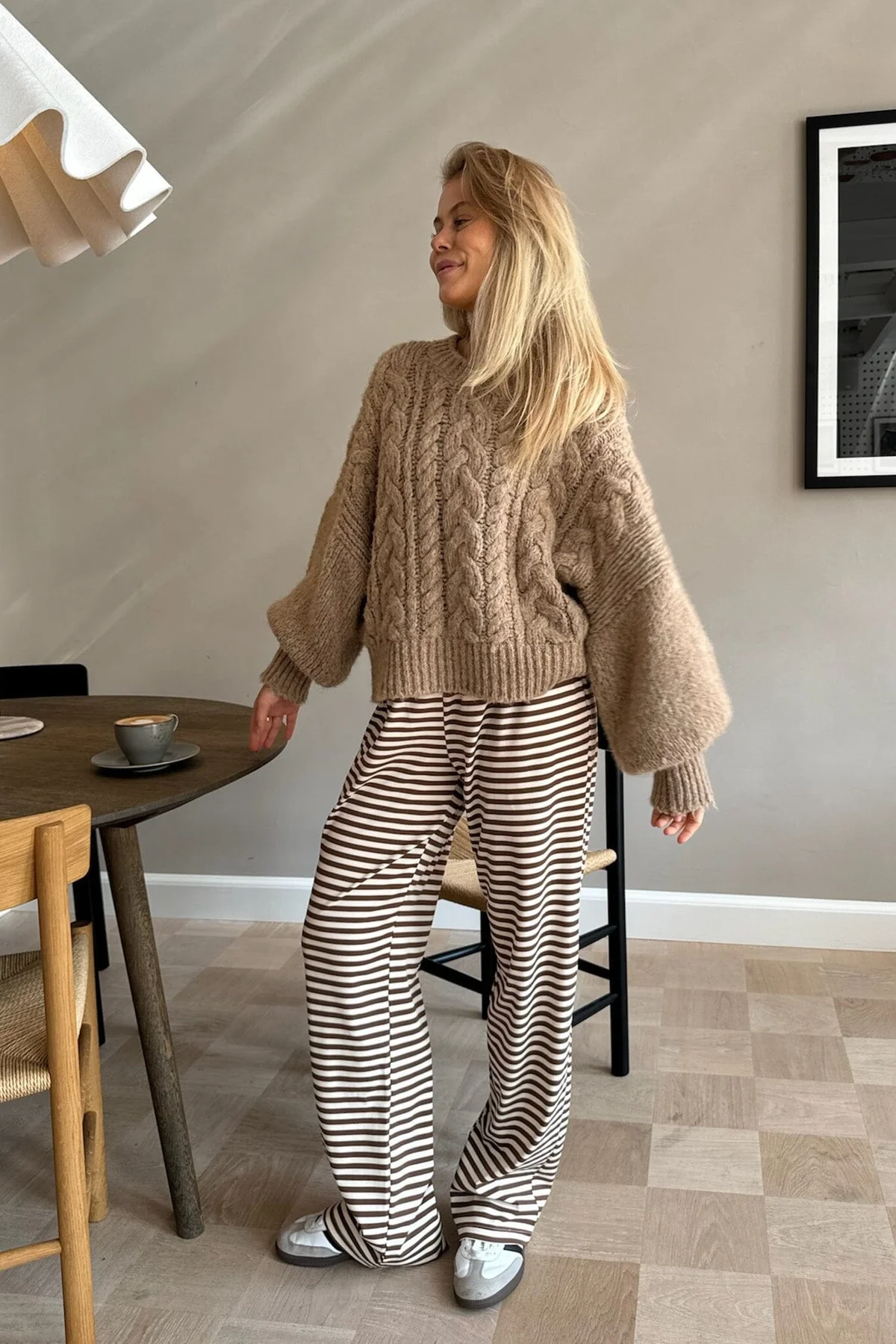 BYIC Zhannaic Pants bs brown stripes
