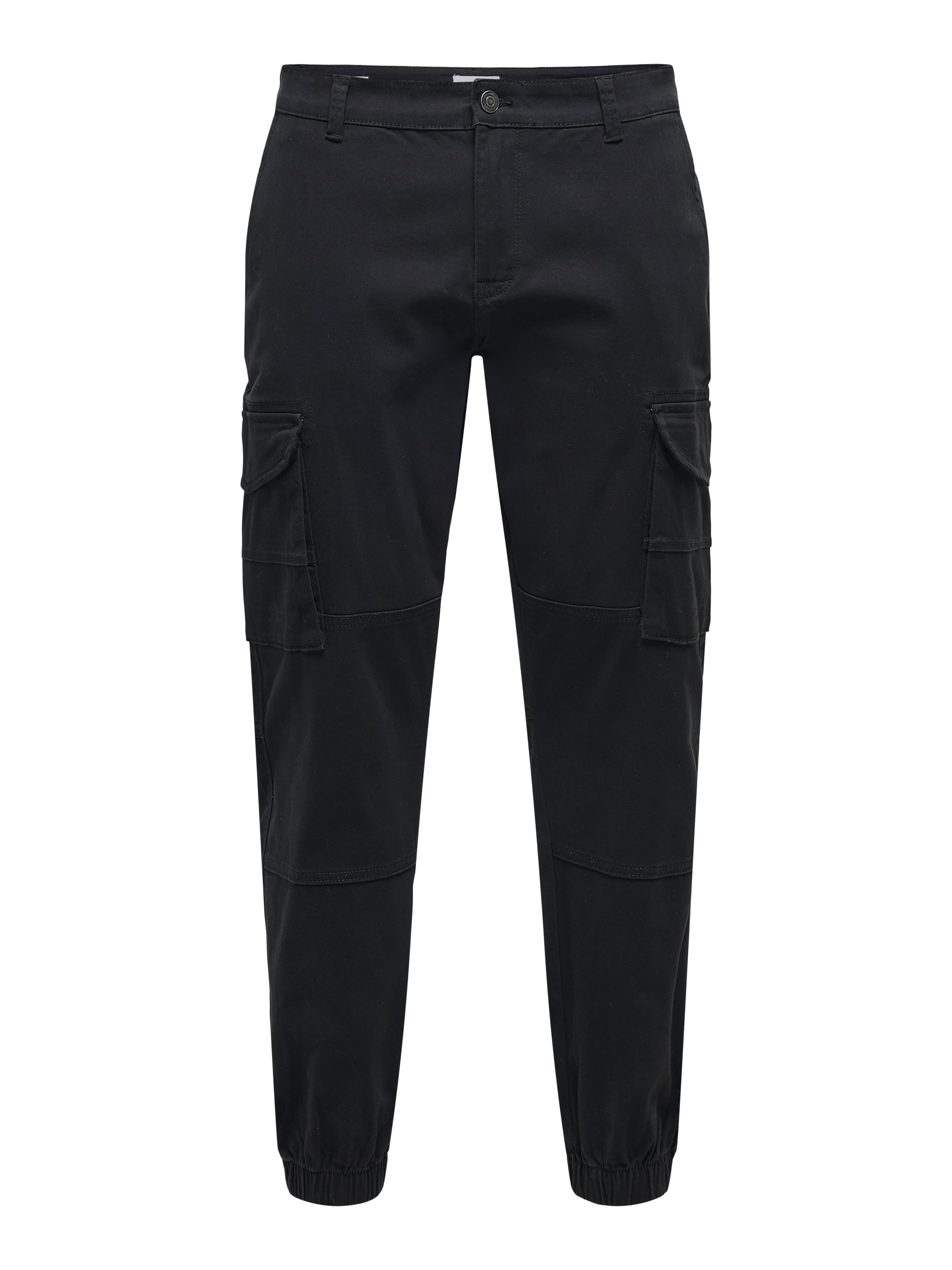 ONSCARTER Verjüngt Cargo-Hose Black
