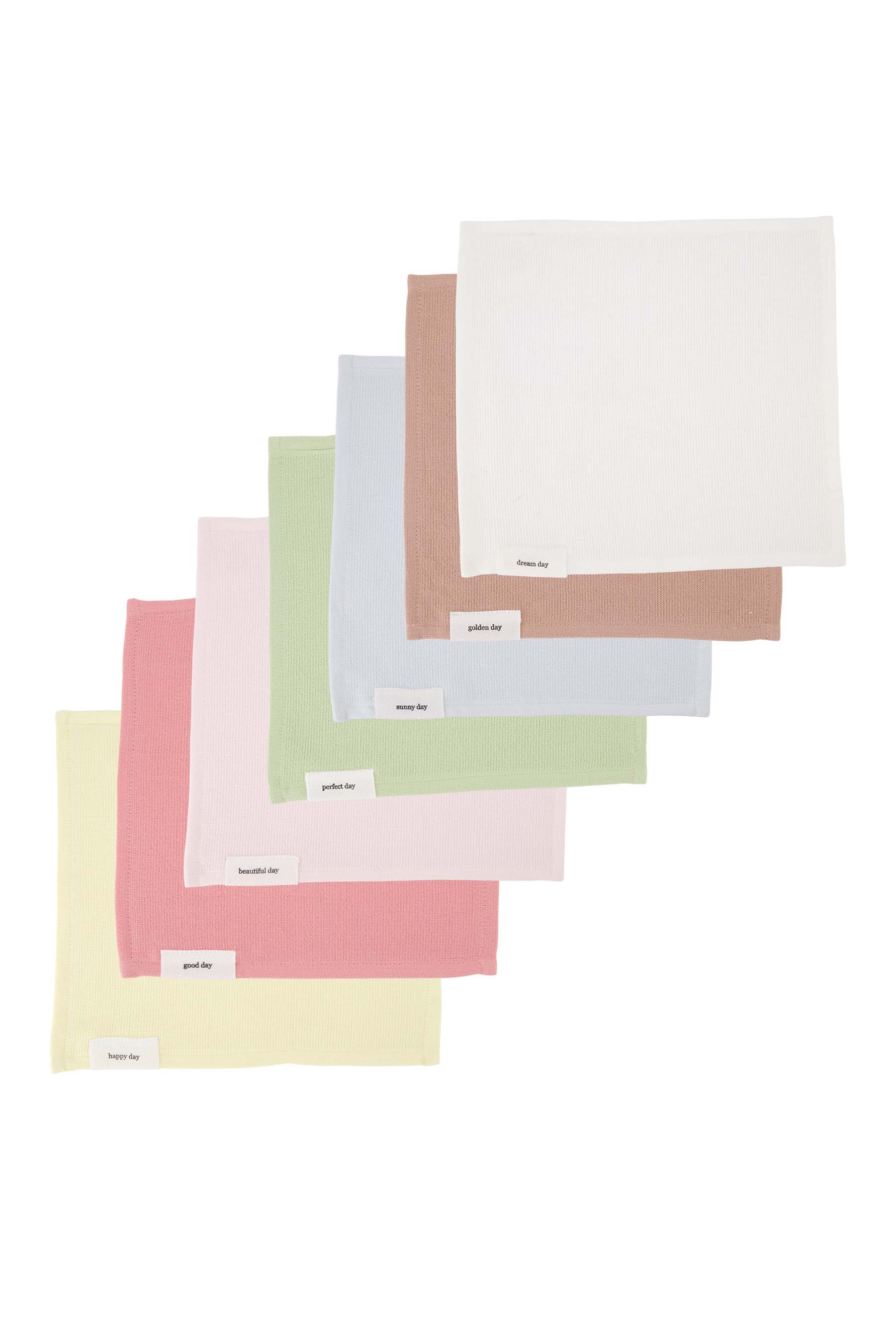 set van 7 vaatdoekjes multicolor
