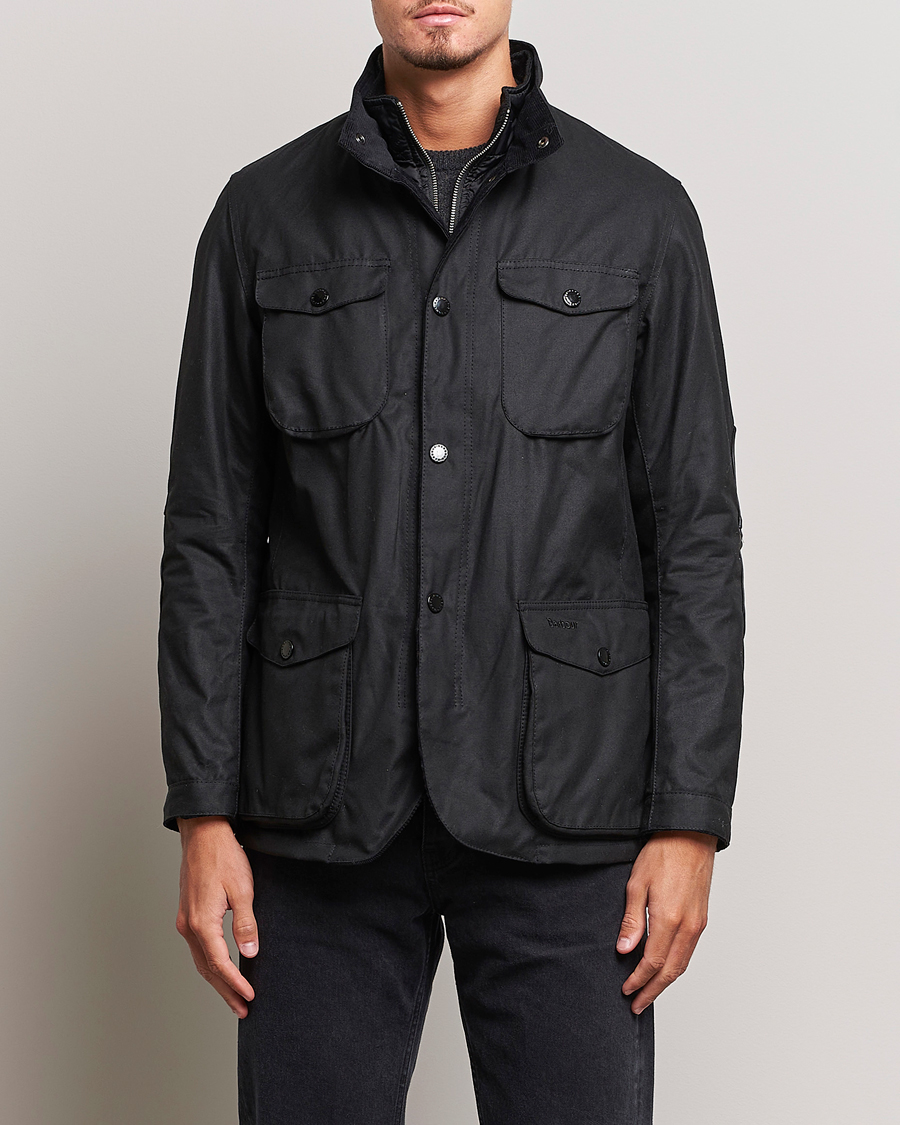 Barbour Lifestyle Ogston Waxed Jacket Black