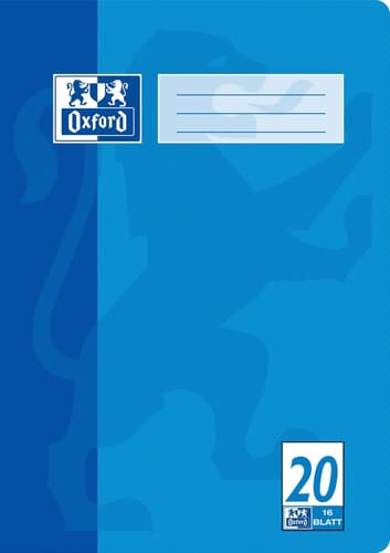 Oxford Schulheft Lineatur 20 blanko 16 Blatt DIN A4