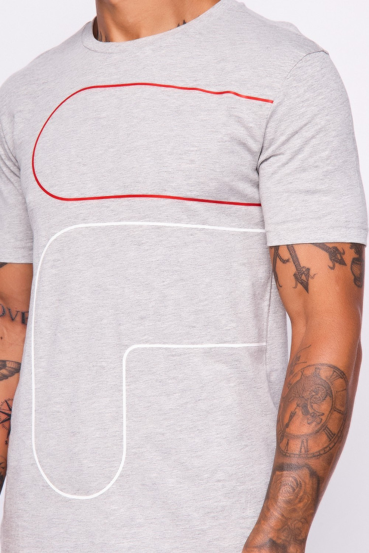 T-shirt gris Francis Fila / 687134
