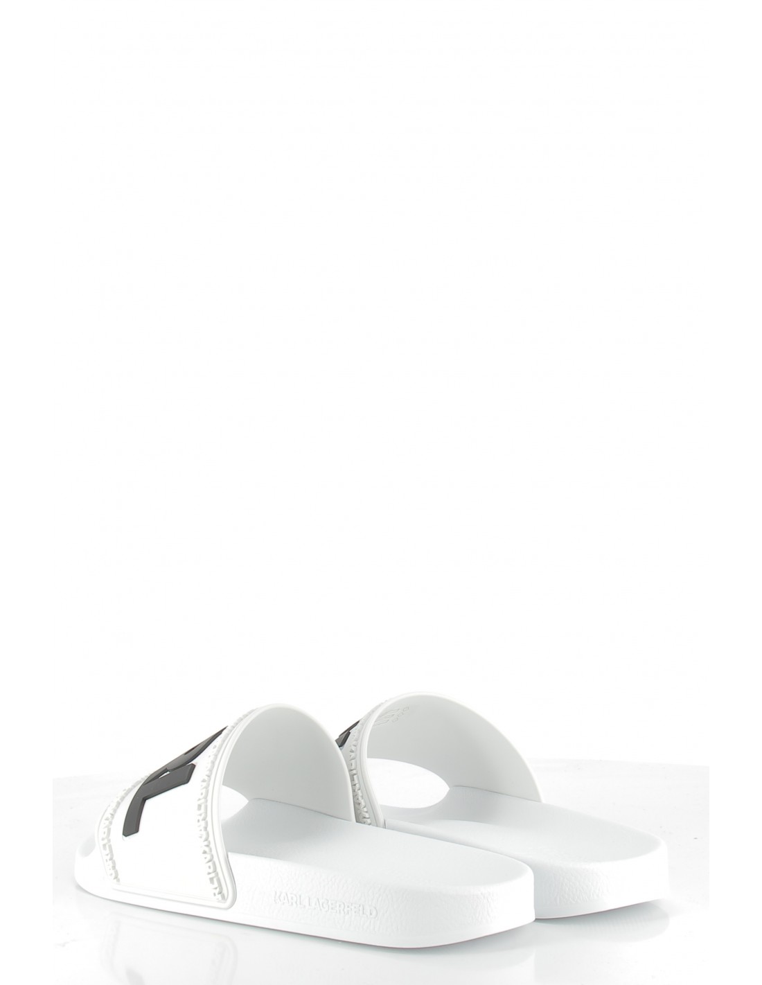 karl lagerfeld claquettes homme kondo karl logo slide blanc