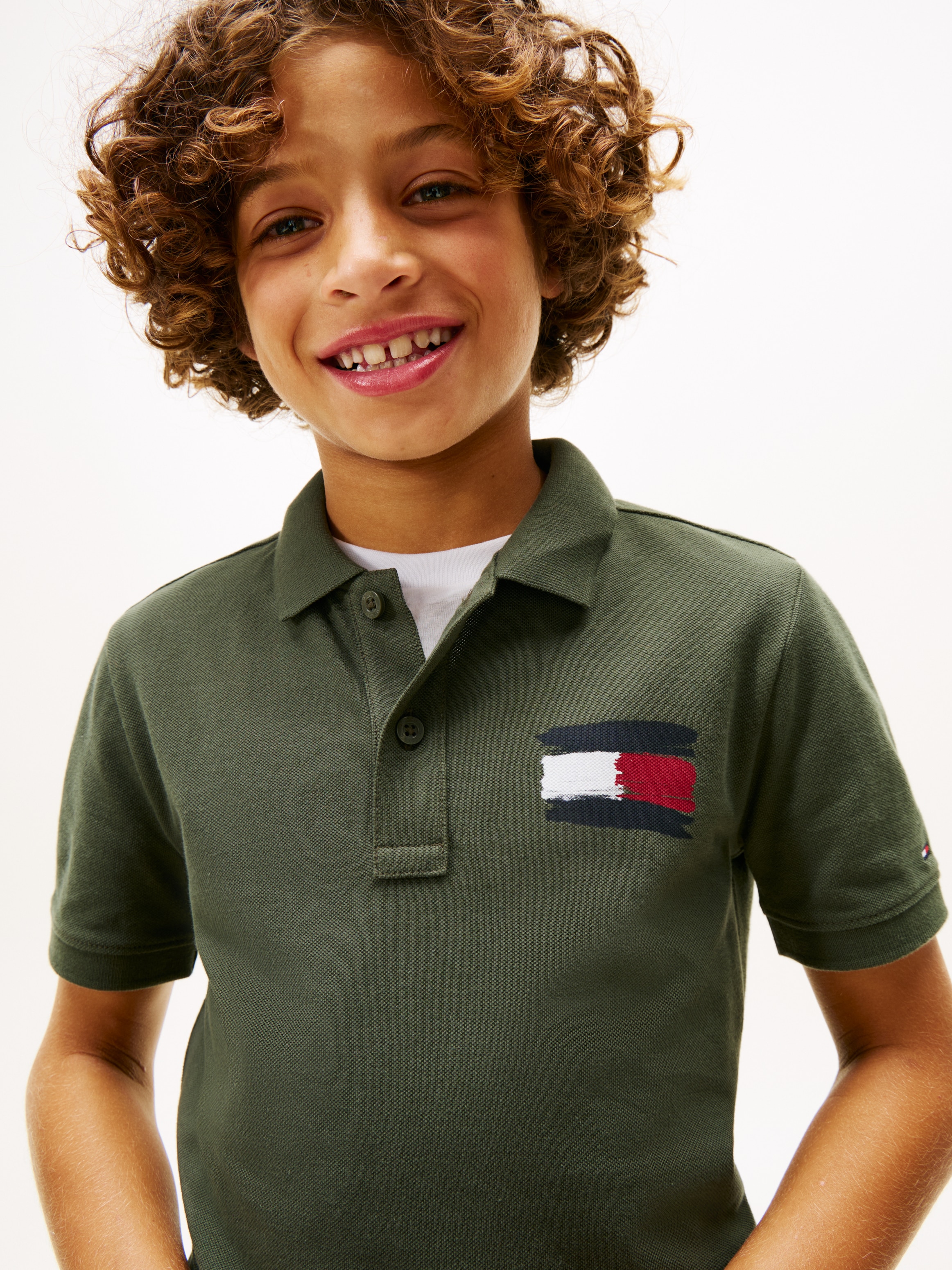 Tommy Hilfiger Poloshirt »TOMMY FLAG POLO SS« Kinder bis 16 Jahre