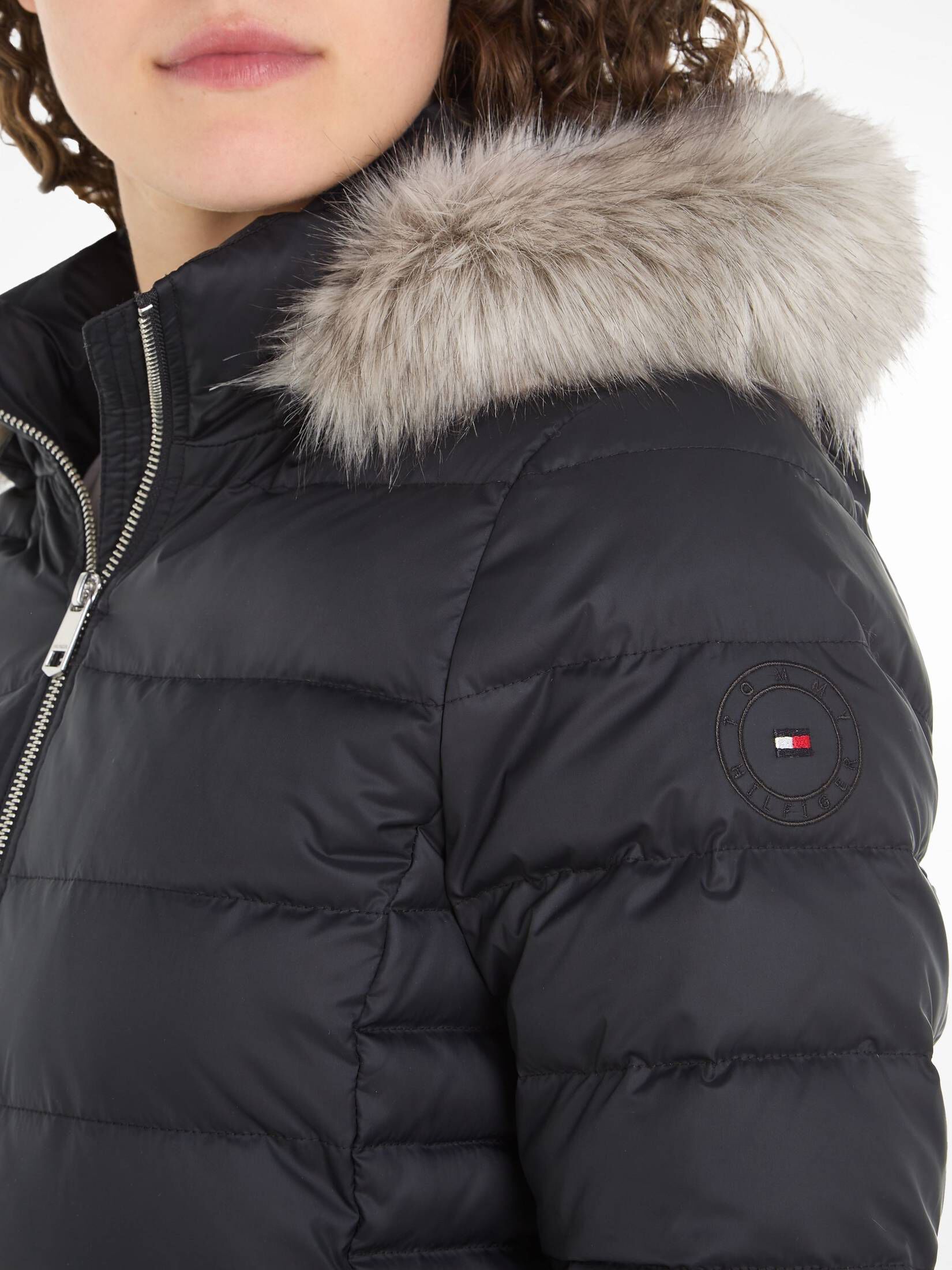 Tommy Hilfiger| Damen Daunenjacke mit Kapuze TYRA DOWN JACKET WITH FUR