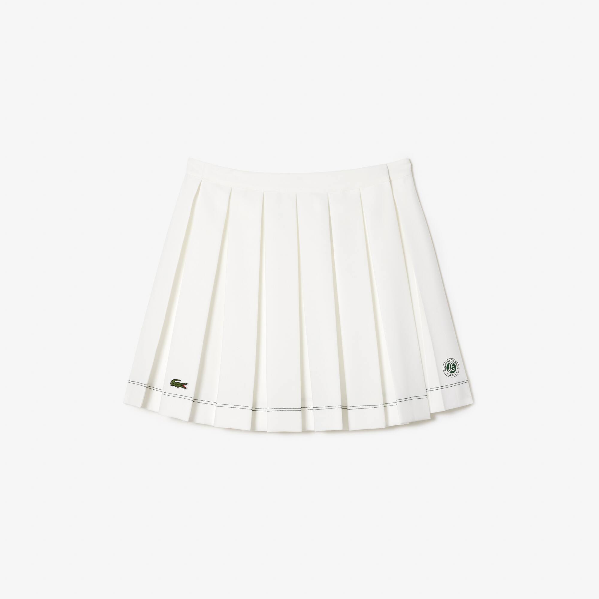 Jupe plissée femme Lacoste Sport Édition Roland Garros Robes & Jupes - Blanc - Lacoste - Femme