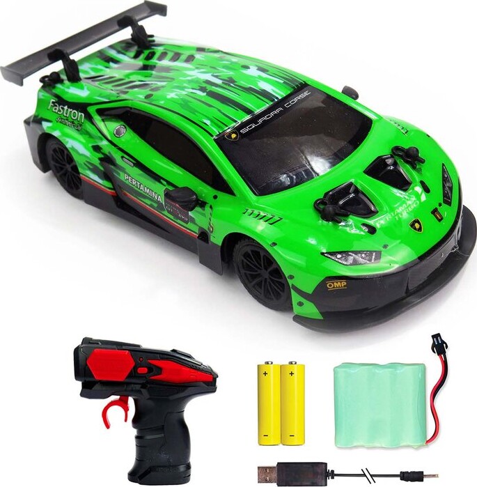 Fjernstyret Lamborghini Huracan Gt3 - 1:24 - 2,4 Ghz - Grøn