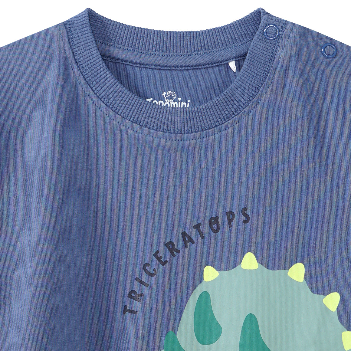Topomini Baby T-Shirt mit Dino-Print blau