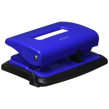 Herlitz Bürolocher mit Anschlagschiene, blau