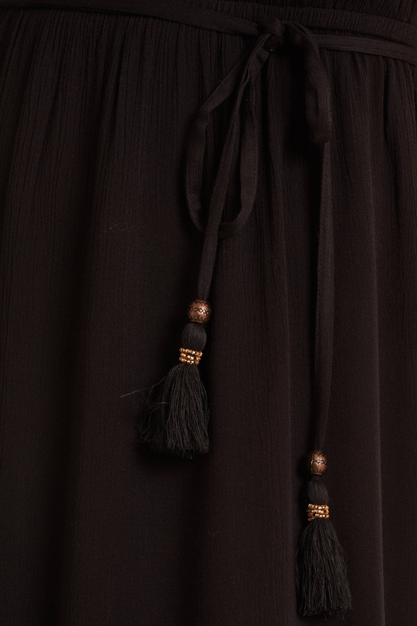 BEACHWAVE crinkle strandjurk zwart