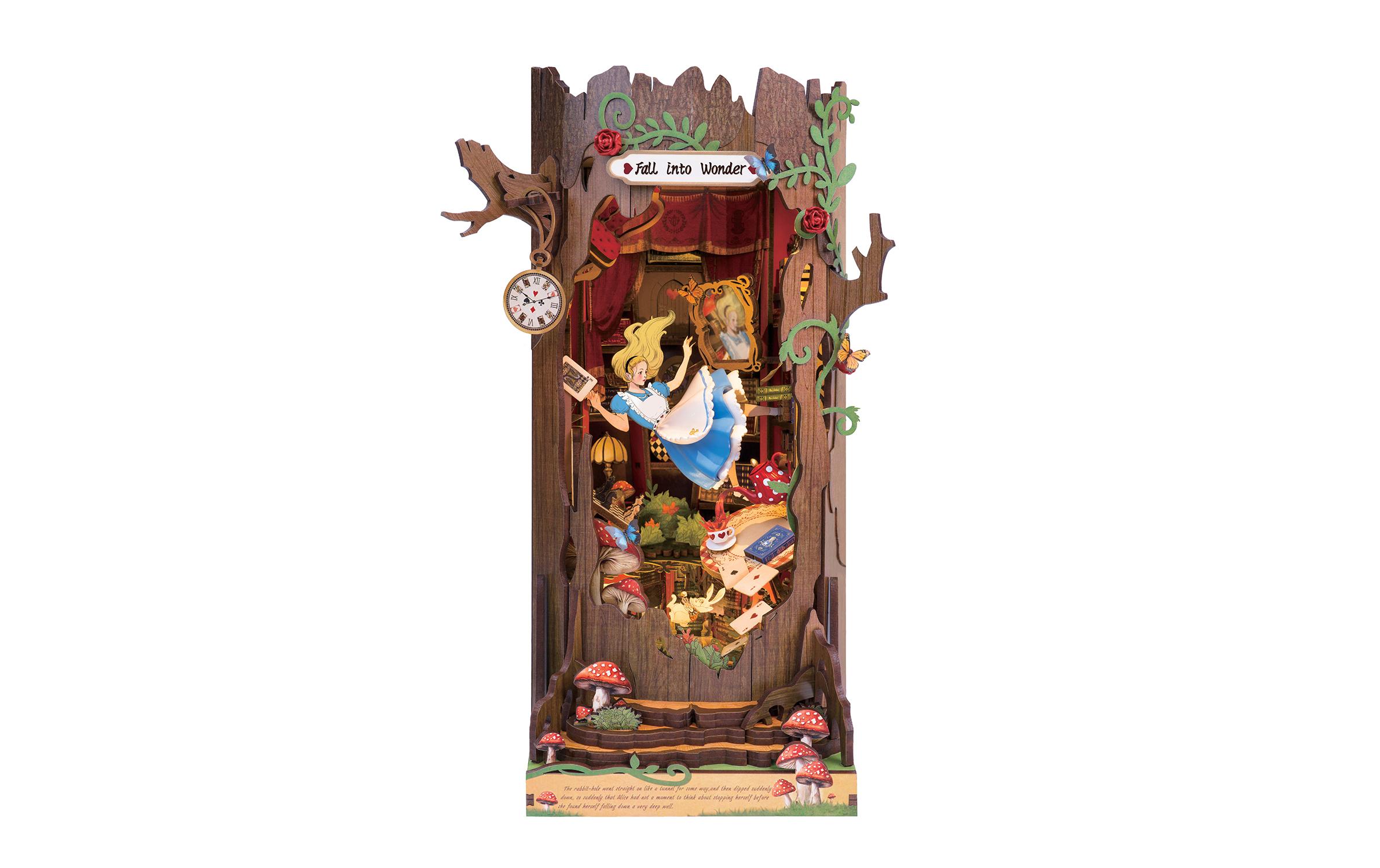 Bausatz Alice im Wunderland3D-Puzzle aus lasergeschnittenen Holzteilen