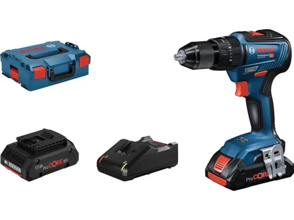 Bosch SLAGBOREMASKINE GSB 18V-55 2X4A PC LBOXX