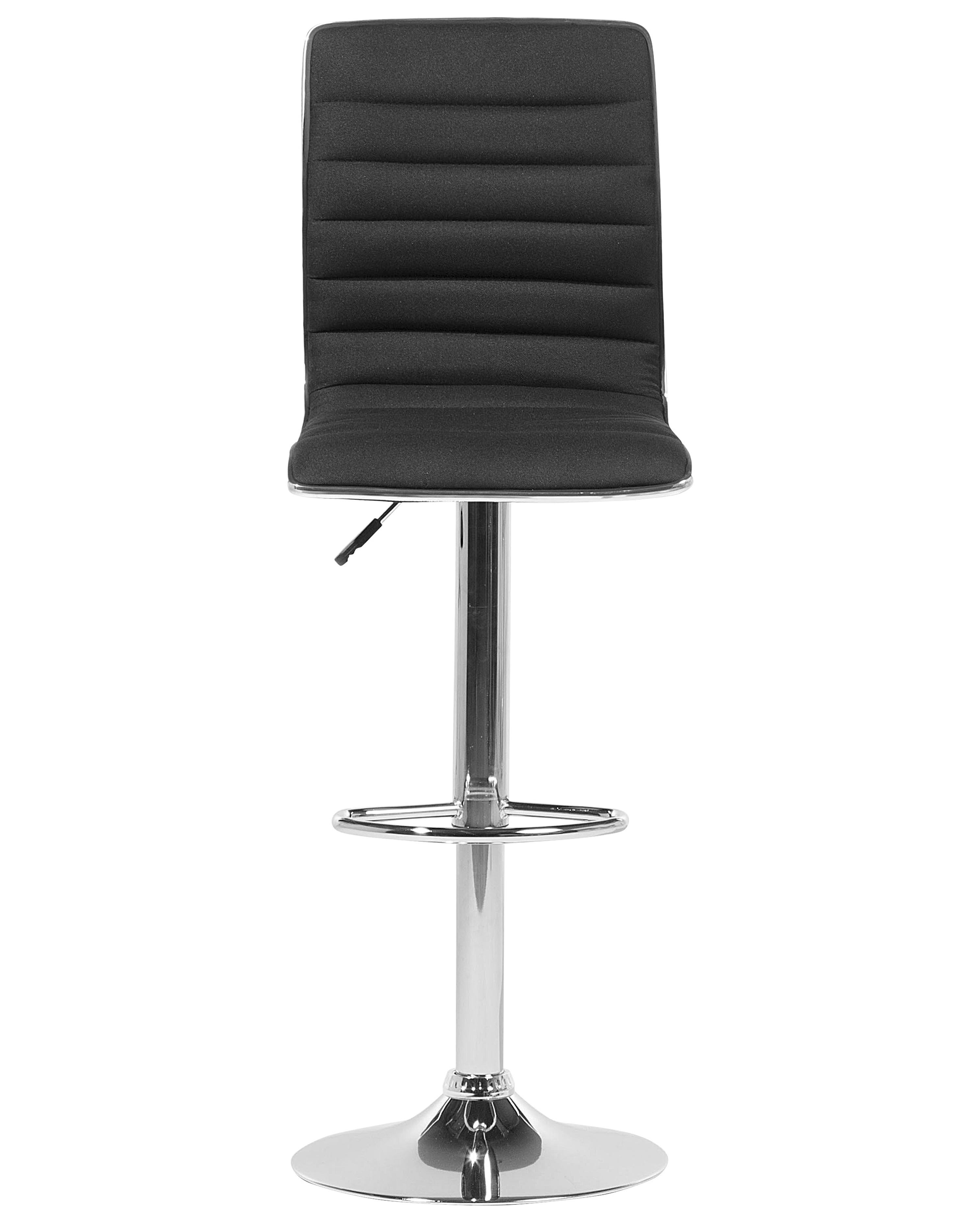 Set van 2 barstoelen LUCERNE draaibaar Zwart