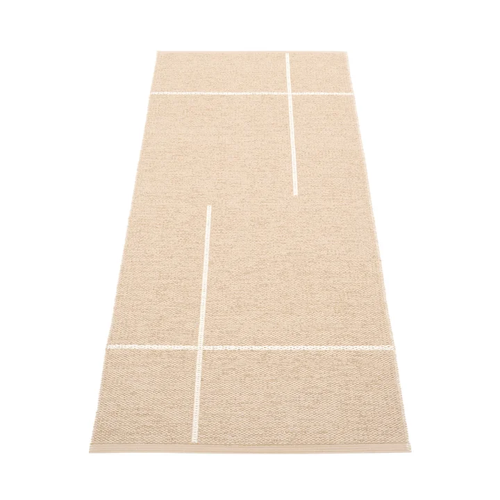 Pappelina - Fred Wendeteppich, 70 x 180 cm, beige / vanilla