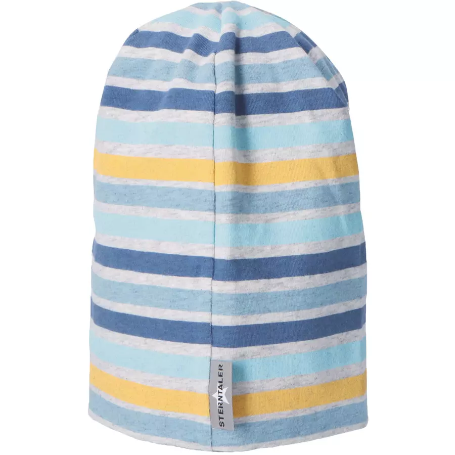 Sterntaler Slouch-Beanie Streifen mittelblau